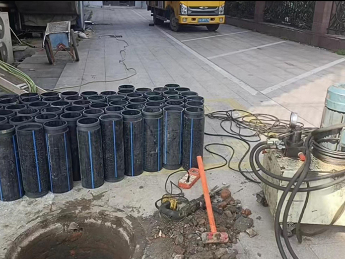 侨乡街道开发区PE置换管厂家 DN315置换管 非开挖管短管置换